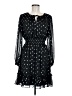 Chelsea28 100% Polyester Polka Dots Black Cocktail Dress Size M - photo 1