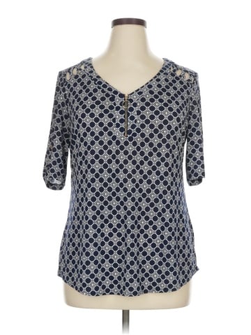 Perseption Concept 3/4 Sleeve Blouse (view 1)