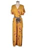 Corey Lynn Calter 100% Rayon Yellow Jumpsuit Size XS - photo 2