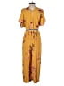 Corey Lynn Calter 100% Rayon Yellow Jumpsuit Size XS - photo 1