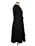 Unbranded Solid Black Casual Dress Size L - photo 4
