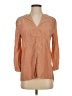 BCBGMAXAZRIA 100% Silk Tan 3/4 Sleeve Silk Top Size XS - photo 1