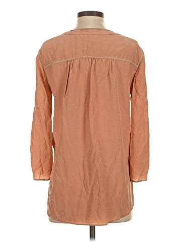 BCBGMAXAZRIA 3/4 Sleeve Silk Top (view 2)