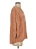 BCBGMAXAZRIA 100% Silk Tan 3/4 Sleeve Silk Top Size XS - photo 4