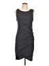 Leith Solid Gray Casual Dress Size L - photo 1