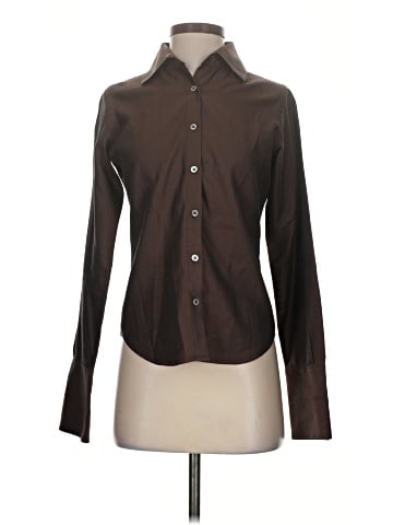 Pink Tartan Long Sleeve Blouse (view 1)