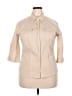 She's Cool Tan 3/4 Sleeve Button-Down Shirt Size 18 - 20 - photo 1