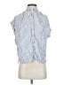 Madewell 100% Viscose Stripes Blue Sleeveless Button-Down Shirt Size XS - photo 1