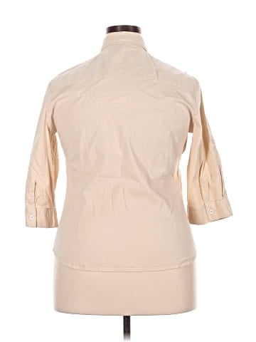 She's Cool 3/4 Sleeve Button-Down Shirt (view 2)