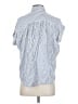Madewell 100% Viscose Stripes Blue Sleeveless Button-Down Shirt Size XS - photo 2