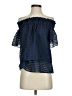 Crosby Blue Short Sleeve Blouse Size XS - photo 1