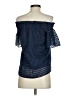 Crosby Blue Short Sleeve Blouse Size XS - photo 2