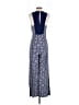 Elevenses 100% Rayon Paisley Blue Jumpsuit Size 4 - photo 2