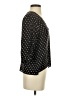 Built by Wendy 100% Silk Polka Dots Black 3/4 Sleeve Silk Top Size XS - photo 4