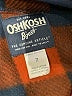 OshKosh B'gosh 100% Polyester Plaid Brown Jacket Size 7 - photo 3