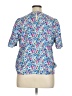 Assorted Brands Floral Blue Short Sleeve Blouse Size XL (estimated) - photo 2