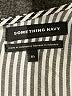 Something Navy 100% Rayon Stripes Black Long Sleeve Blouse Size M - photo 7
