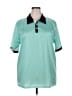 Unbranded 100% Polyester Teal Short Sleeve Polo Size XXXL - photo 1