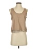 Line & Dot 100% Polyester Tan Sleeveless Blouse Size S - photo 1