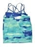 RBX 100% Polyester Tie-dye Blue Swimsuit Top Size M - photo 2