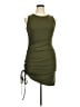 Shein 100% Polyester Solid Green Cocktail Dress Size XL - photo 1