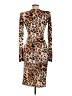 Aniye By Animal Print Brown Tan Cocktail Dress Size L - photo 2