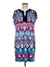 Laundry by Design Print Blue Casual Dress Size M - photo 1