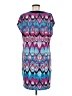 Laundry by Design Print Blue Casual Dress Size M - photo 2