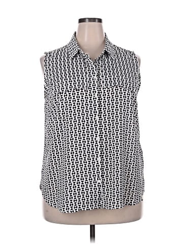 Worthington Sleeveless Button-Down Shirt (view 1)