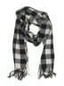 Unbranded Checkered-gingham Gray Black Scarf One size - photo 1