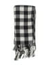 Unbranded Checkered-gingham Gray Black Scarf One size - photo 2