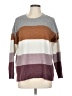SO Color Block Burgundy Pullover Sweater Size L - photo 1