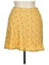 Originality 100% Polyester Polka Dots Yellow Casual Skirt Size L - photo 1