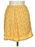 Originality 100% Polyester Polka Dots Yellow Casual Skirt Size L - photo 2