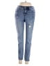 Nancy Rose Hearts Blue Jeans Size 25 waist - photo 1