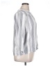 Splendid Stripes Silver 3/4 Sleeve Button-Down Shirt Size XL - photo 4