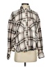 BDG Plaid Ivory Long Sleeve Button-Down Shirt Size S - photo 1