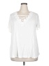 Hiatus Ivory Short Sleeve Blouse Size 2X - photo 1