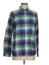 J.Crew 100% Cotton Plaid Blue Long Sleeve Button-Down Shirt Size 8 - photo 1