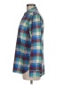 J.Crew 100% Cotton Plaid Blue Long Sleeve Button-Down Shirt Size 8 - photo 5