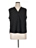 Vince Camuto 100% Polyester Polka Dots Black Sleeveless Blouse Size XL - photo 1