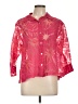 Chico's Pink 3/4 Sleeve Button-Down Shirt Size Lg (2) - photo 1