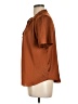 Worthington 100% Polyester Brown Short Sleeve Blouse Size L - photo 5