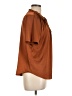 Worthington 100% Polyester Brown Short Sleeve Blouse Size L - photo 4