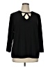 Jones Studio Black 3/4 Sleeve Top Size 1X - photo 1