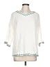 Unbranded 100% Polyester White 3/4 Sleeve Blouse Size L - photo 1