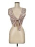 Shein Tan Pink Sleeveless Blouse Size 6 - photo 1