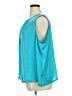 Peter Nygard 100% Polyester Teal Sleeveless Blouse Size 22 - photo 5