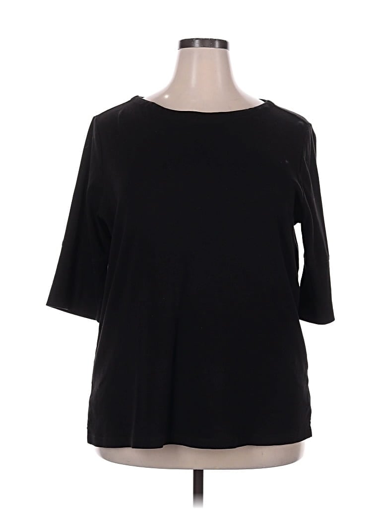 Pre-owned Cj Banks 3/4 Sleeve T-shirt In Black