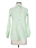 Duffield Lane Stripes Green Long Sleeve Blouse Size XS - photo 1